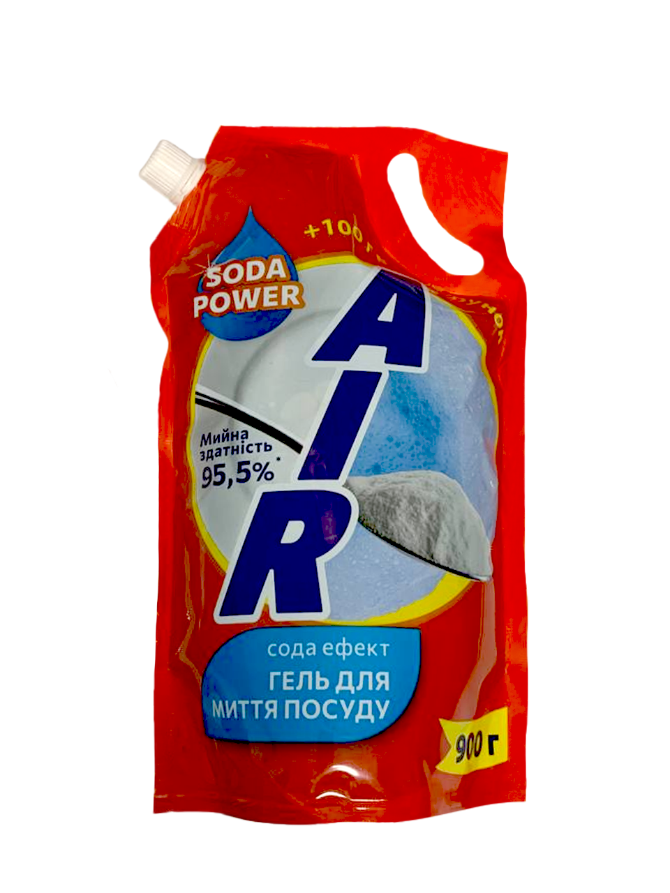 Гель для миття посуду "AIR" сода ефект дой-пак зі штуцером